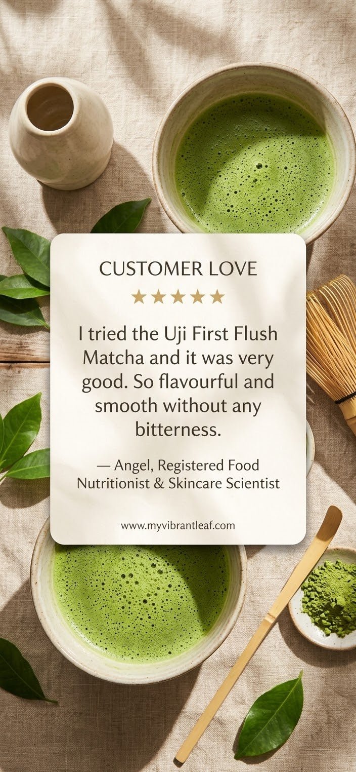 Customer review: A Food Nutritionists's Take on Our Matcha 💚 - Vibrant Leaf Canada Matcha 