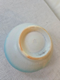 Kiyomizu Matcha Bowl. Natural Dye Celestial Gradient of Sea and Sky (Handmade)