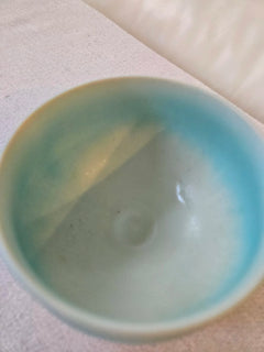 Kiyomizu Matcha Bowl. Natural Dye Celestial Gradient of Sea and Sky (Handmade)