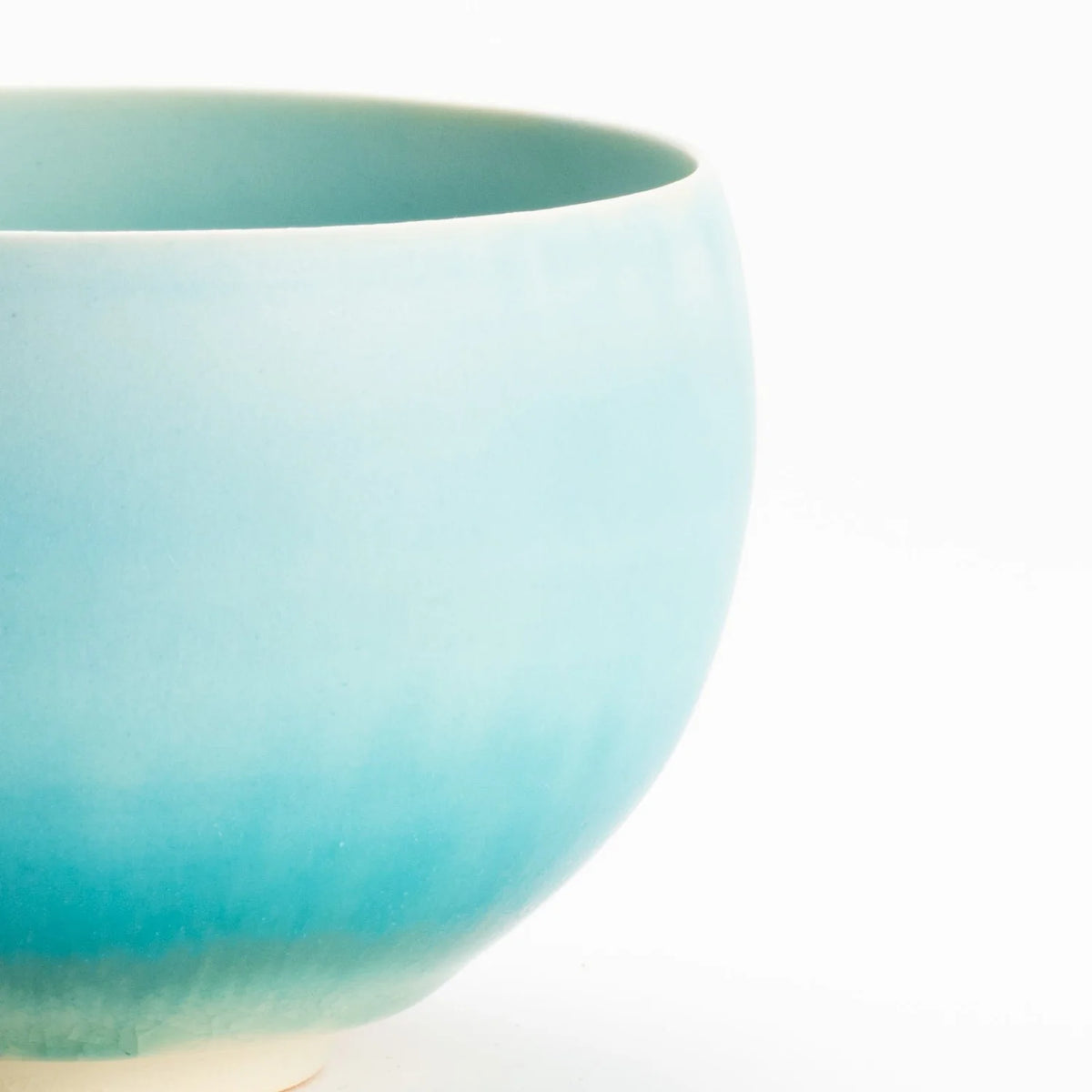 Kiyomizu Matcha Bowl. Natural Dye Celestial Gradient of Sea and Sky (Handmade)