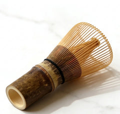 Handcrafted Matcha Whisk. Rare Purple Bamboo. 120 Tines. Easy to Use